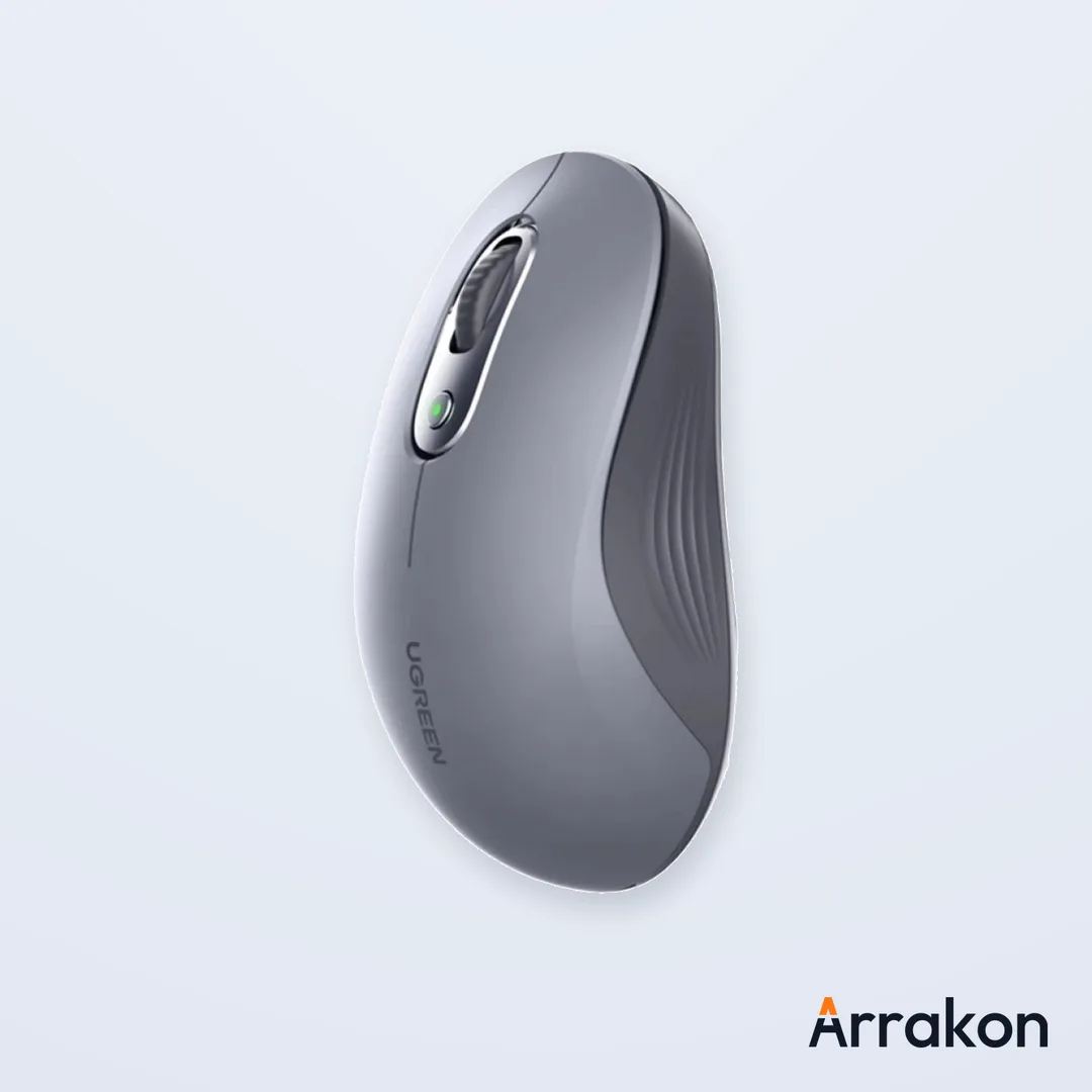 UGREEN M556 Rechargeable Bluetooth Wireless Mouse — Dual-Mode 2.4G + BT, Side Buttons, 4000 DPI (Part# 45149)