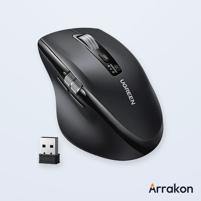 UGREEN M751 Multi-Mode Wireless Mouse with Side Thumb Scroll Wheel (Part# 45792)
