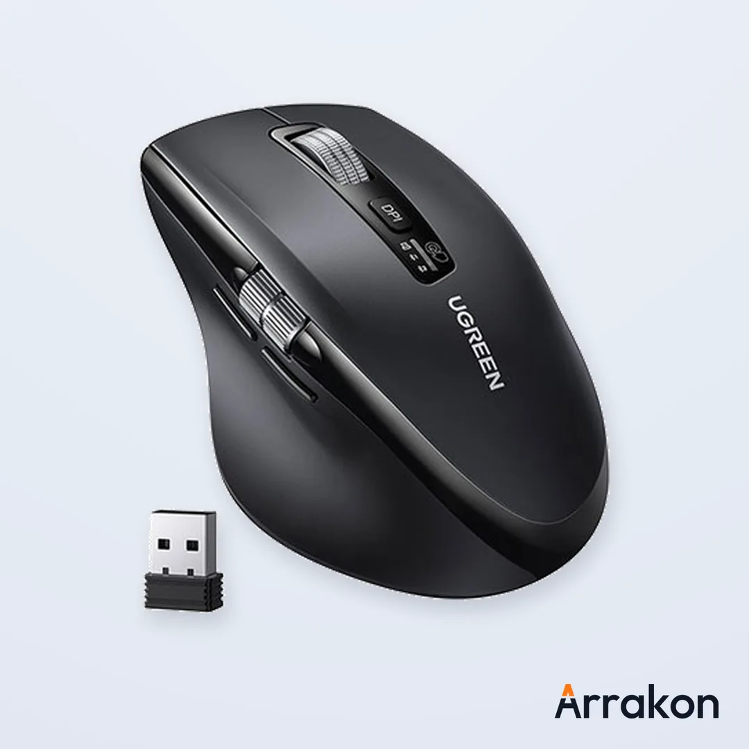 UGREEN M751 Multi-Mode Wireless Mouse with Side Thumb Scroll Wheel (Part# 45792)