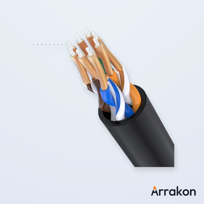 UGREEN NW122 (70334) Cat6A UTP Round & Ultra-Slim Ethernet Cable, Pure Copper - 2M, view 8 of 24
