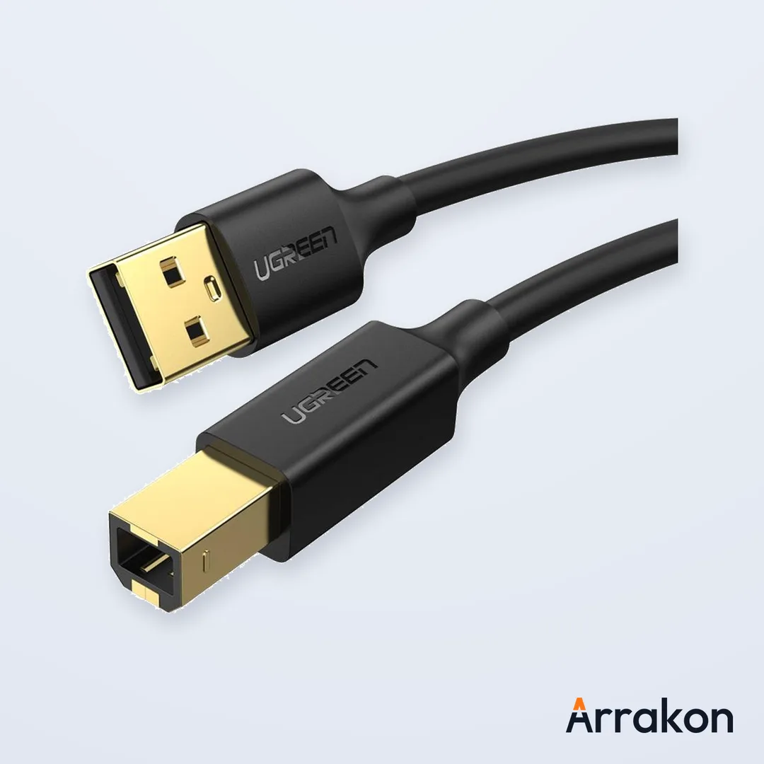 UGREEN PRINTER CABLE - 3M (UGREEN US135 / 10351, USB 2.0 Type-A to Type-B)