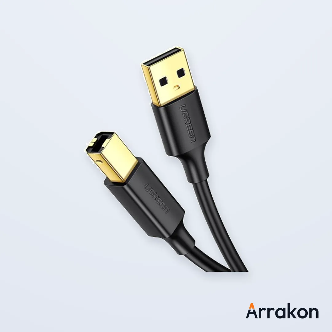 UGREEN PRINTER CABLE - 3M (UGREEN US135 / 10351, USB 2.0 Type-A to Type-B)
