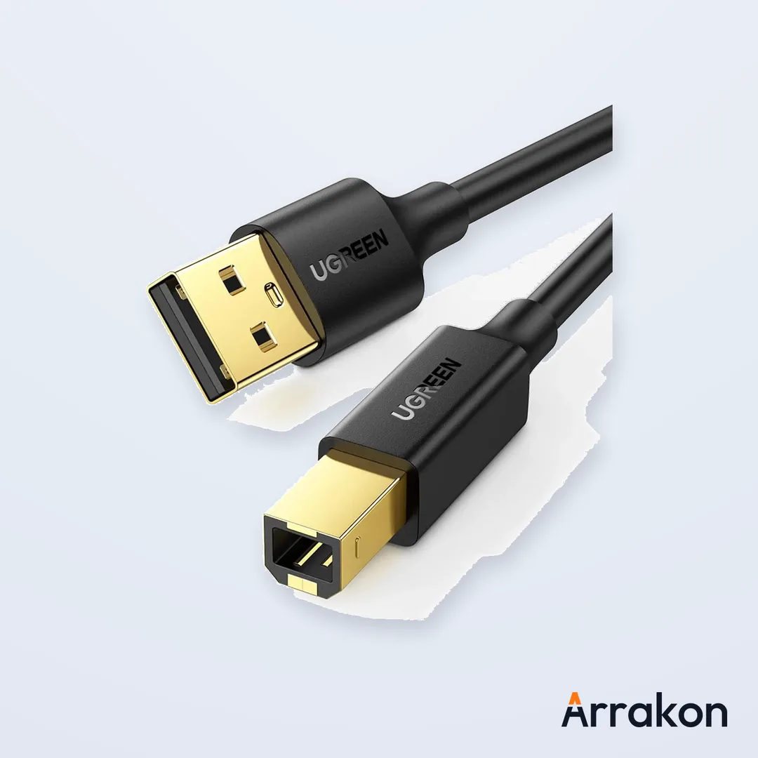 UGREEN PRINTER CABLE - 3M (UGREEN US135 / 10351, USB 2.0 Type-A to Type-B)