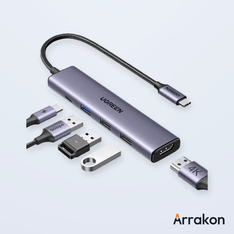 UGREEN Revodok CM478 (15495) USB-C 5-in-1 Multifunction Docking Station, view 7 of 9