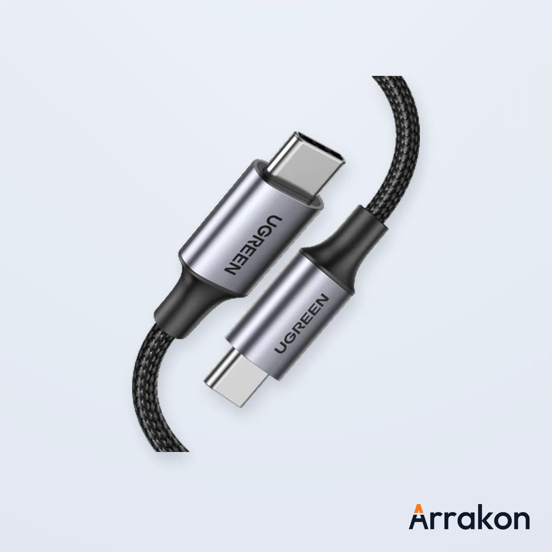 UGREEN Uno L529 (65863) Type-C to Type-C 100W PD Fast Charging Cable with LED Display - 2M