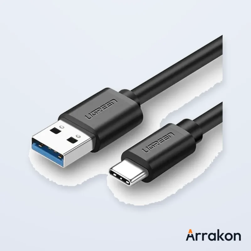 UGREEN US184 (#20882) USB-A 3.0 to USB-C Data Cable, 5Gbps, 1m, Black