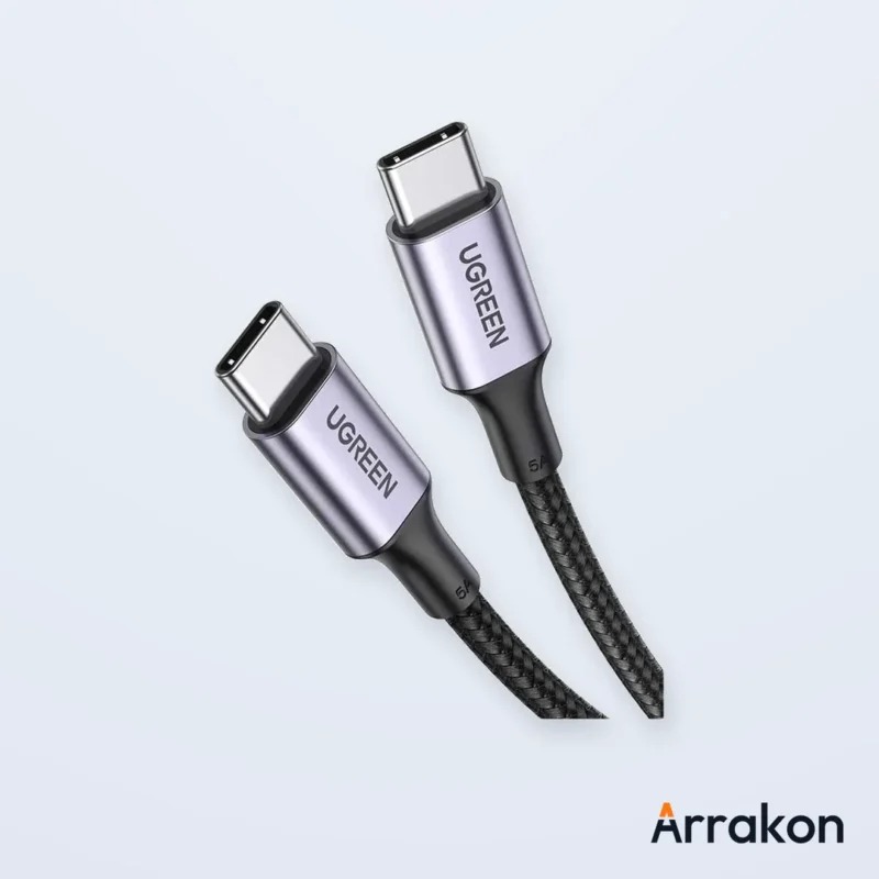 UGREEN US316 (70427) Type-C to Type-C PD Fast Charging Cable 100W - 1M, view 3 of 9