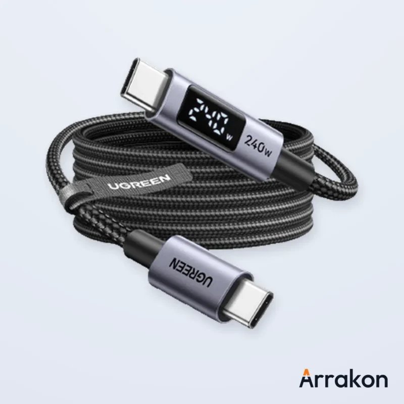 UGREEN US316 (70427) Type-C to Type-C PD Fast Charging Cable 100W - 1M, view 6 of 9