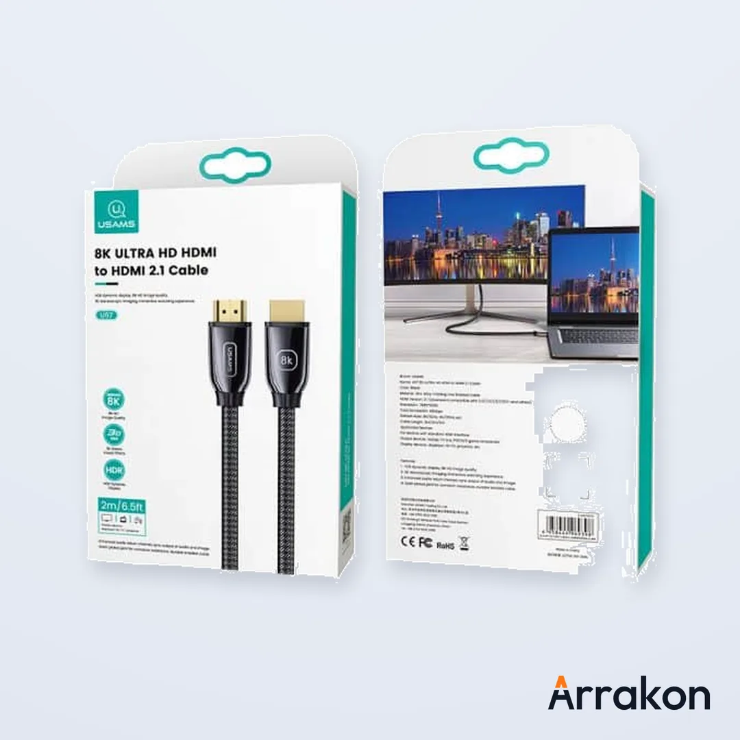 USAMS U67 8K Ultra HD HDMI to HDMI 2.1 Cable 5M