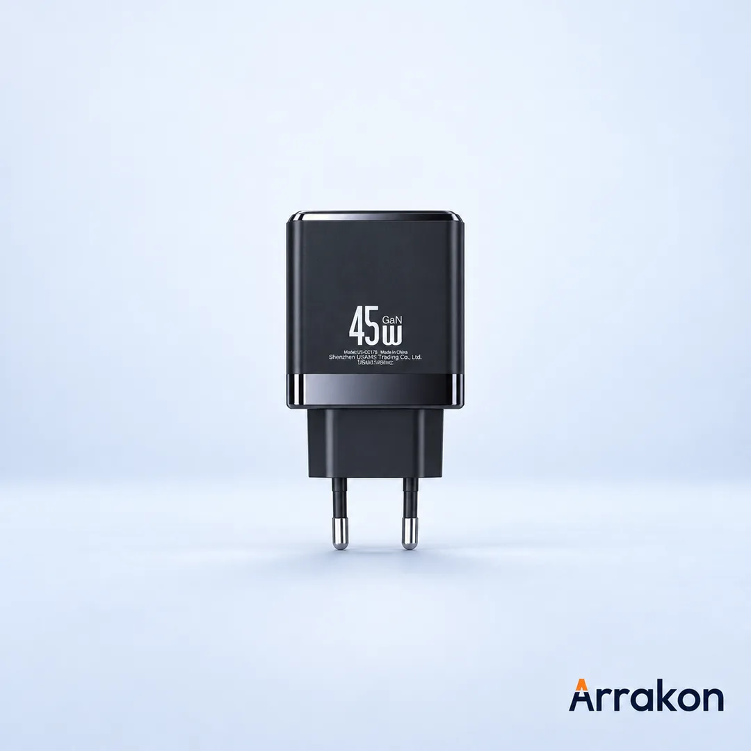 USAMS US-CC178 T58 45W A+C GaN Fast Charger (EU Plug)