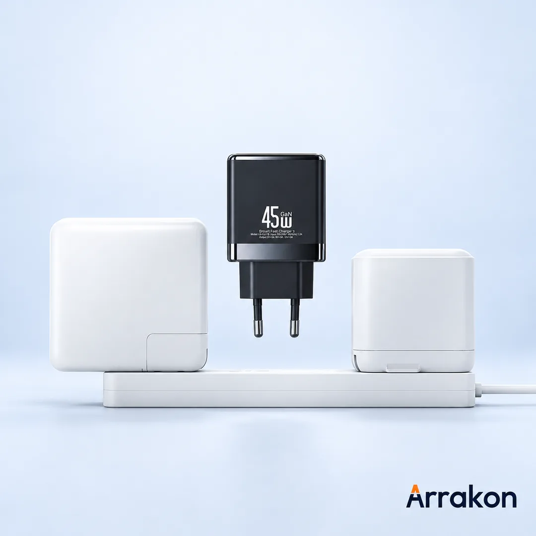 USAMS US-CC178 T58 45W A+C GaN Fast Charger (EU Plug)