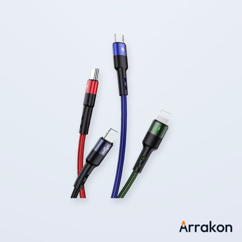 USAMS US-SJ313 (U26 series) USB-A to Type-C Charging & Data Cable, 3A, 1m, view 4 of 4