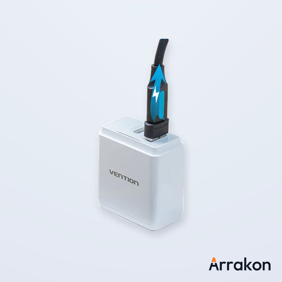 Vention CDWB0 USB 2.0 Type-A Male to USB Type-C Female Black Adapter (0.15m, PVC)