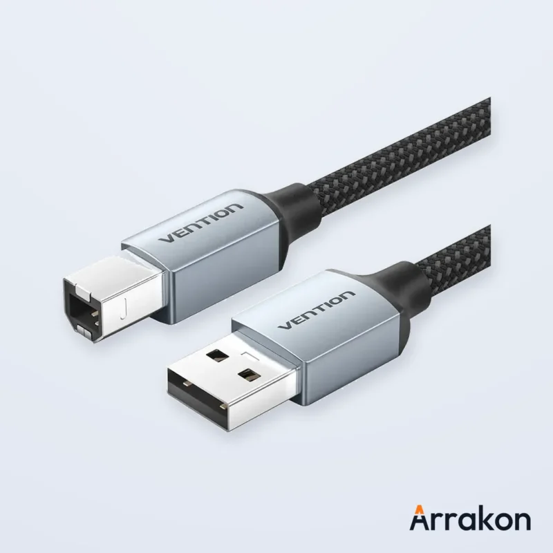 Vention COQBL USB 2.0 Type-A Male to Type-B Male Printer Cable - 10M