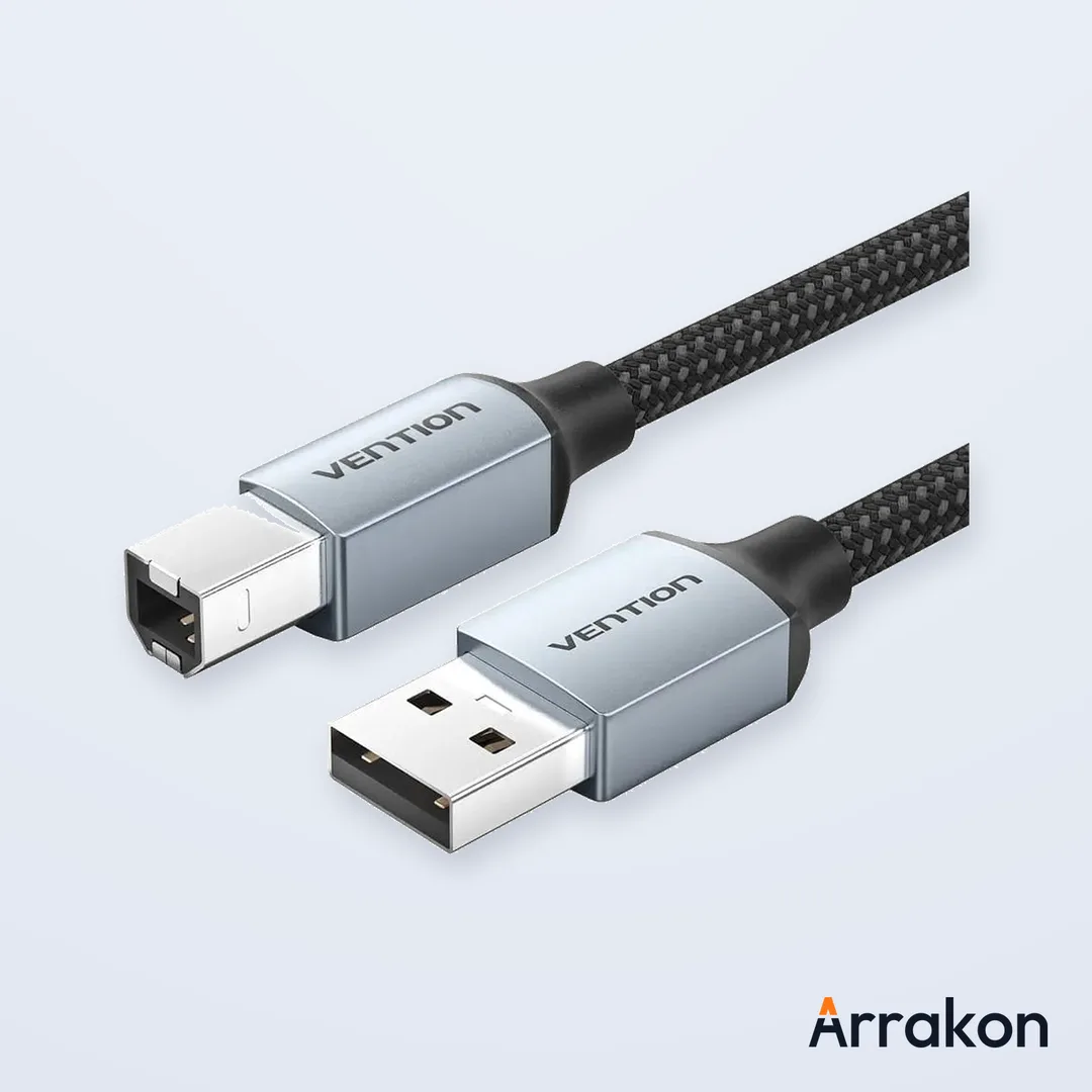 Vention COQBL USB 2.0 Type-A Male to Type-B Male Printer Cable - 10M