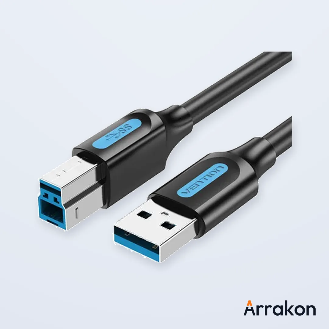 Vention COQBL USB 2.0 Type-A Male to Type-B Male Printer Cable - 10M