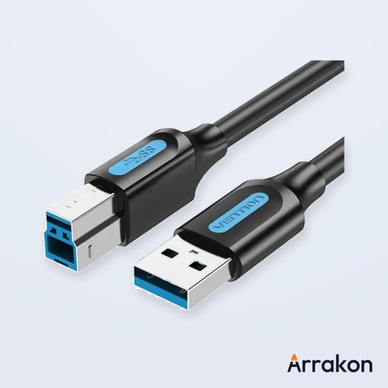 VENTION PRINTER CABLE - 1.5M (Vention COQBG, USB 2.0 Type-A to Type-B), view 2 of 9
