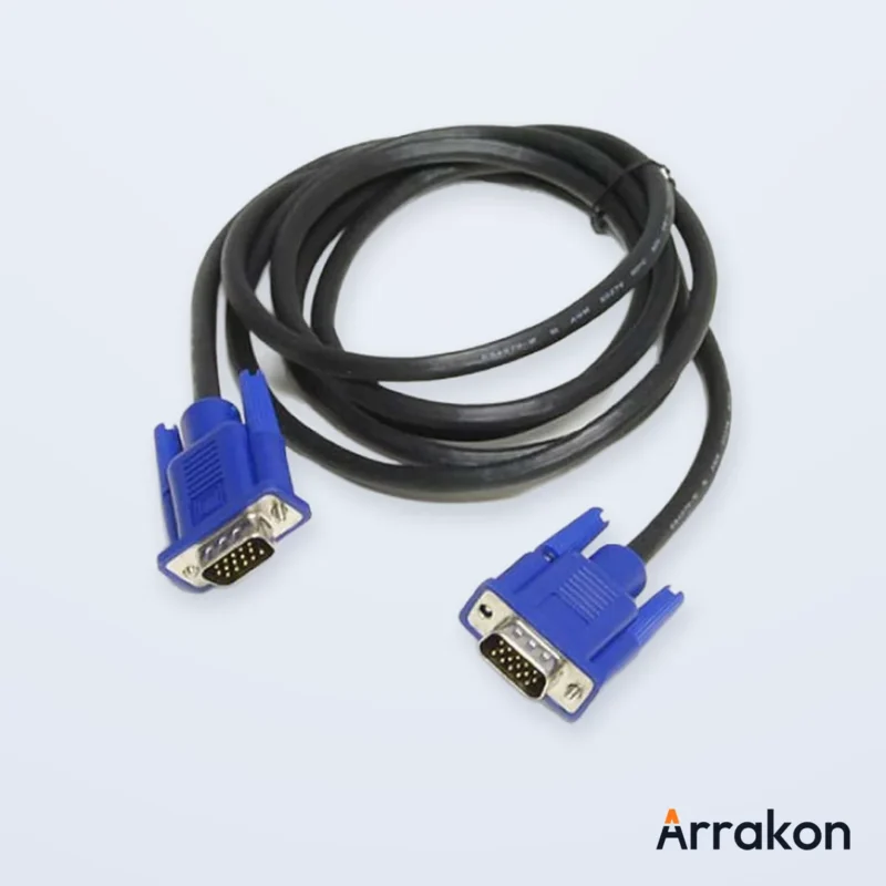 VGA CABLE - 1.5M (Generic/No-Brand, 15-pin HD-DB15 Male-to-Male), view 5 of 5
