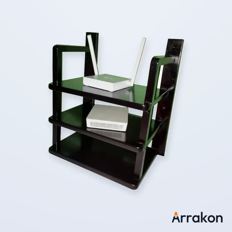 Wall-Mounted WiFi Router / ONU Shelf Bracket (Metal, Multi-Layer), view 9 of 12