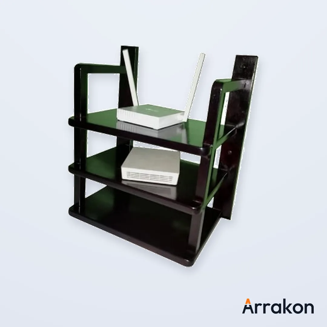 Wall-Mounted WiFi Router / ONU Shelf Bracket (Metal, Multi-Layer)
