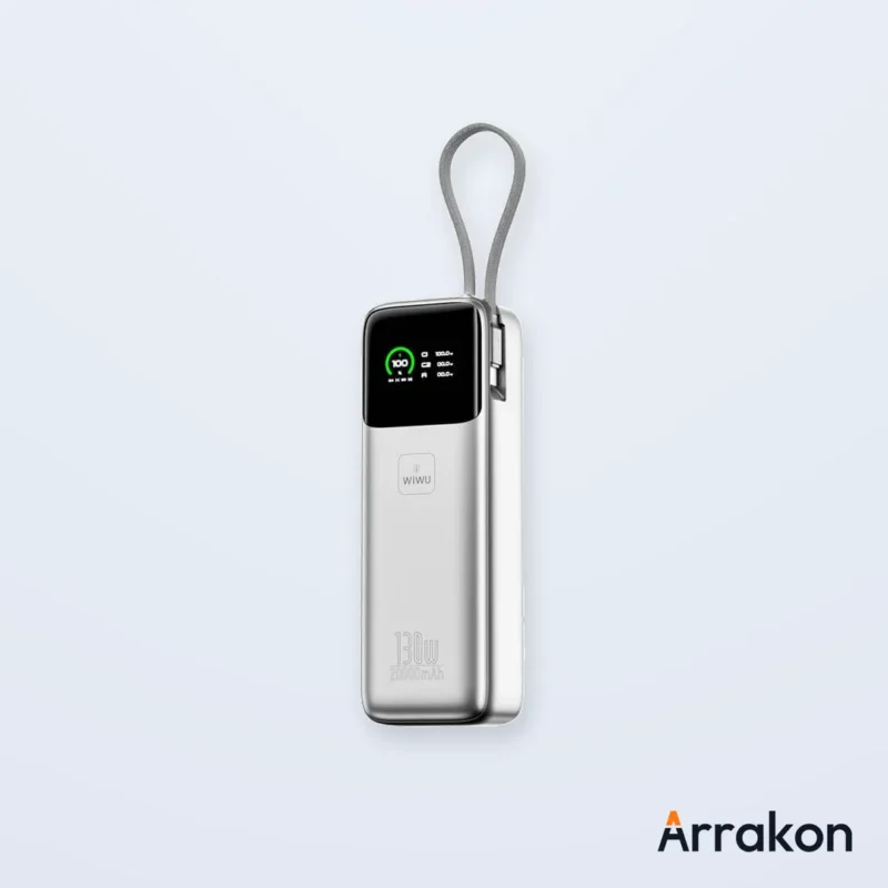 WIWU Power Mega 130W Fast Charge Power Bank PM301 (20000mAh), view 2 of 10