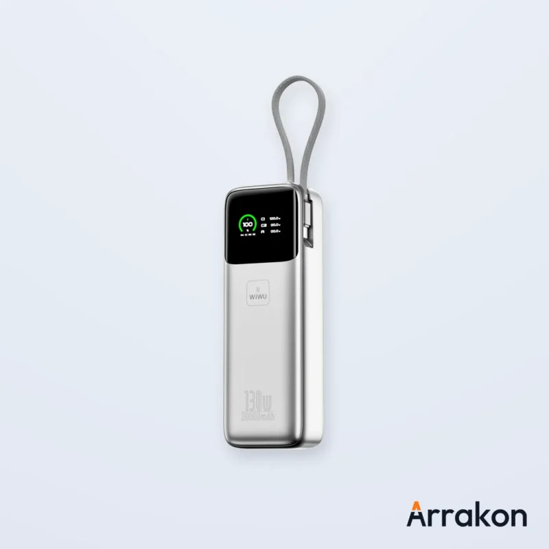 WIWU Power Mega 130W Fast Charge Power Bank PM301 (20000mAh), view 9 of 10