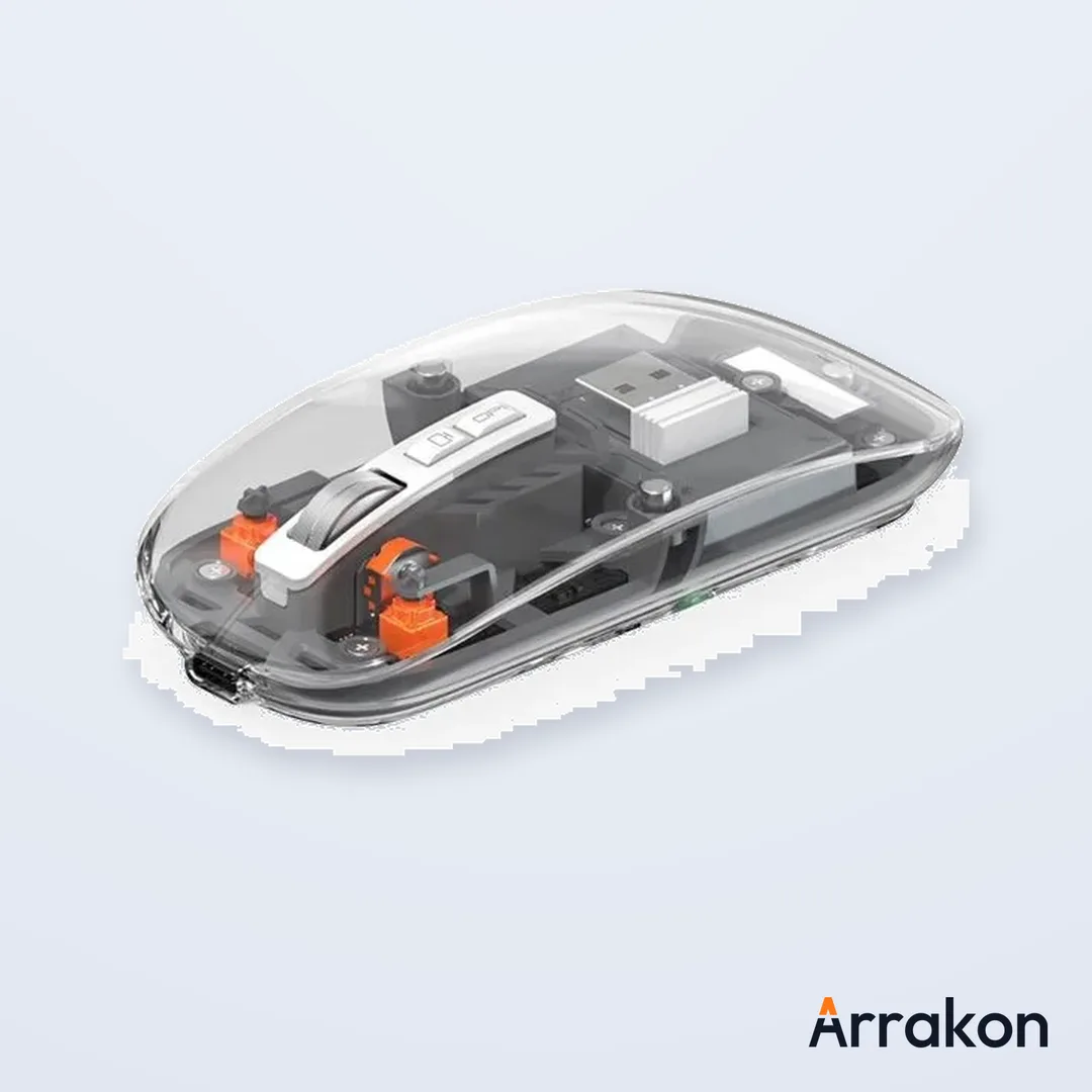 WiWU WM105 Crystal Transparent Magnetic Wireless Mouse